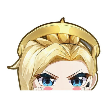 Overwatch 'Mercy' Vinyl Car Peeker Sticker