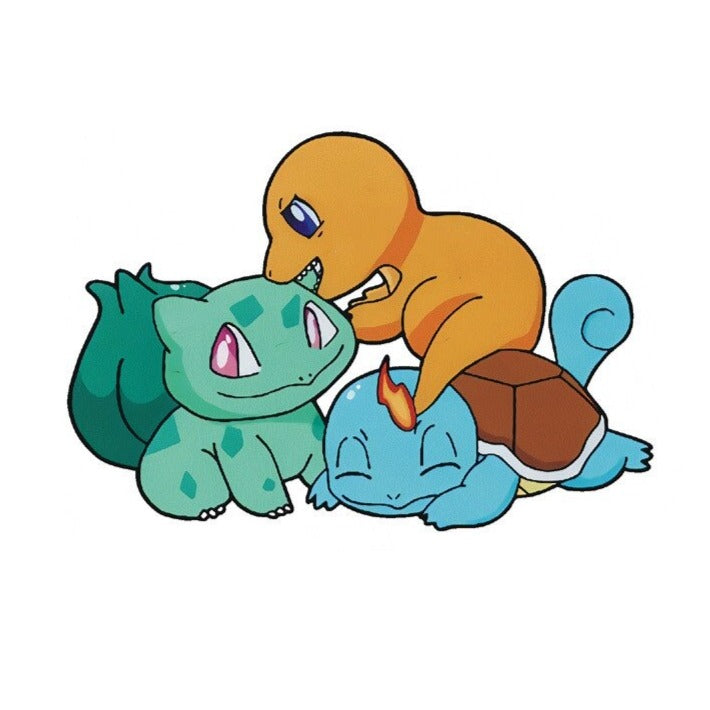 Pokemon 'Bulbasaur | Squirtle | Charmander' Vinyl Car Sticker