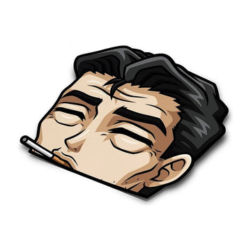 Initial D 'Bunta | Cigarette In Mouth' Vinyl Car Peeker Sticker
