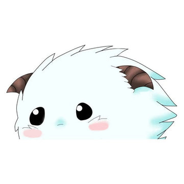 League of Legends 'Poro | Lonely' Vinyl Car Peeker Sticker