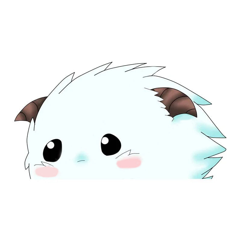 League of Legends 'Poro | Lonely' Vinyl Car Peeker Sticker
