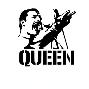 Freddie Mercury 'Queen | Singing' Vinyl Car Sticker