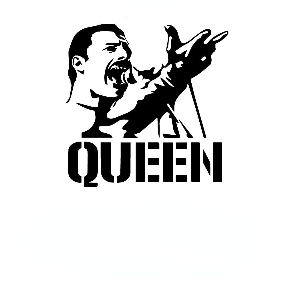 Freddie Mercury 'Queen | Singing' Vinyl Car Sticker