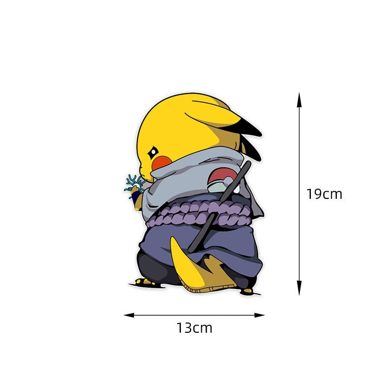 Pikachu x Sasuke Uchiha Vinyl Car Sticker
