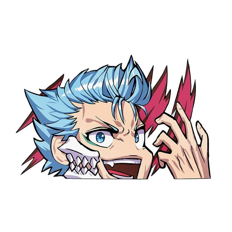 Bleach 'Grimmjow Jaegerjaquez' Vinyl Car Peeker Sticker