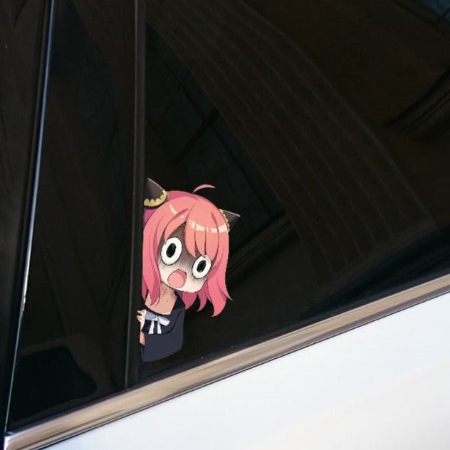 Spy x Family 'Anya | Screaming' Vinyl Car Peeker Sticker