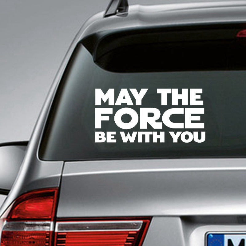 Star Wars 'May The Force Be With You' Vinyl Car Sticker