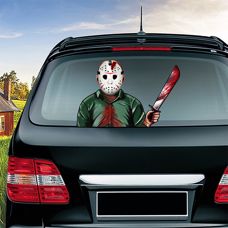 Friday the 13th 'Jason Voorhees | Machete And Mask' Vinyl Car Wiper Sticker