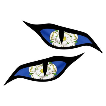 Evil Eyes 'Yorkshire Rose Flag' Vinyl Car Sticker
