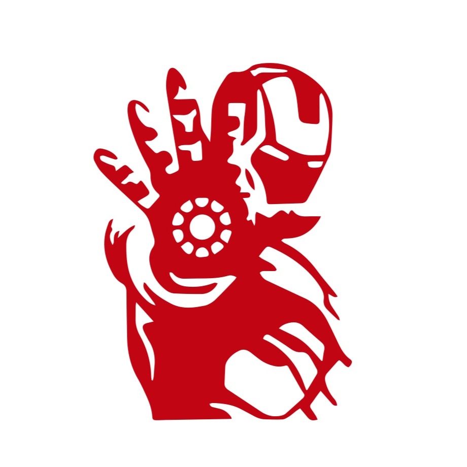 Iron Man 'Repulsor Glove' Vinyl Car Sticker