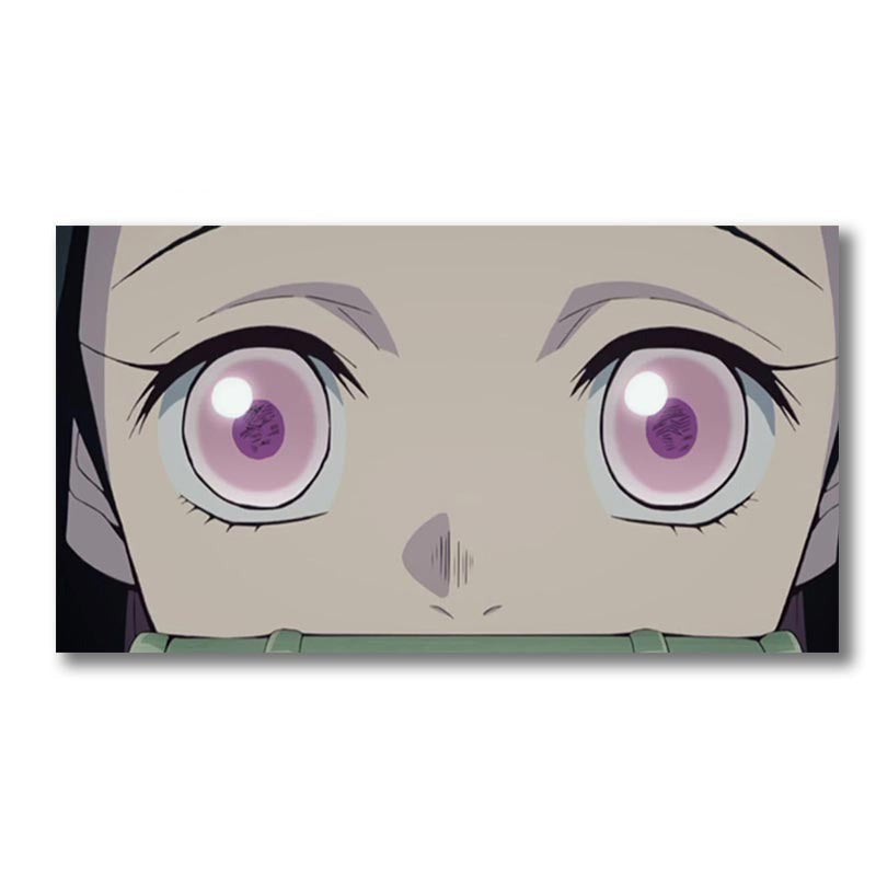 Demon Slayer 'Nezuko | Worried' Vinyl Car Peeker Sticker