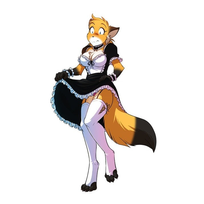 TwoKinds 'Female Mike | Maid Costume' Vinyl Car Sticker