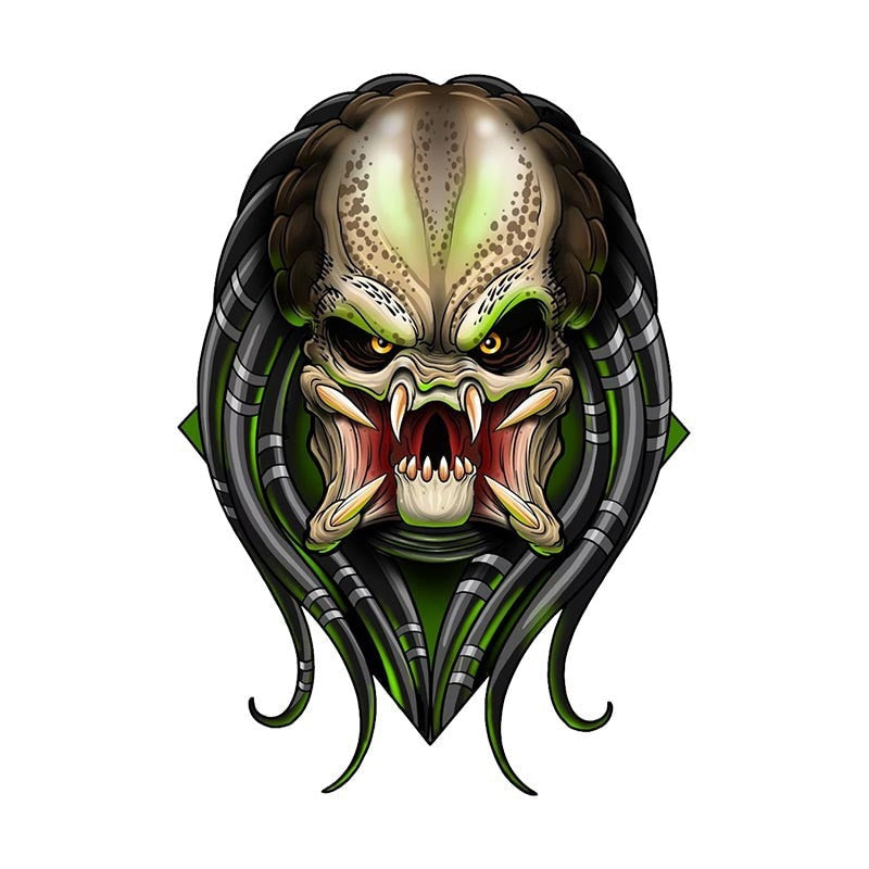 Predator 'Monster Face' Vinyl Car Sticker