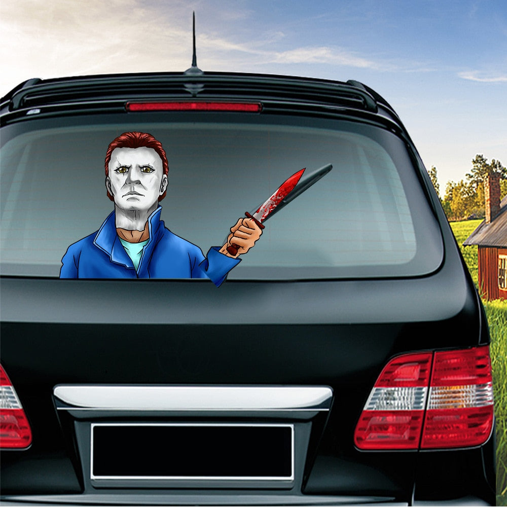 Halloween 'Michael Myers | Serious' Vinyl Car Wiper Sticker