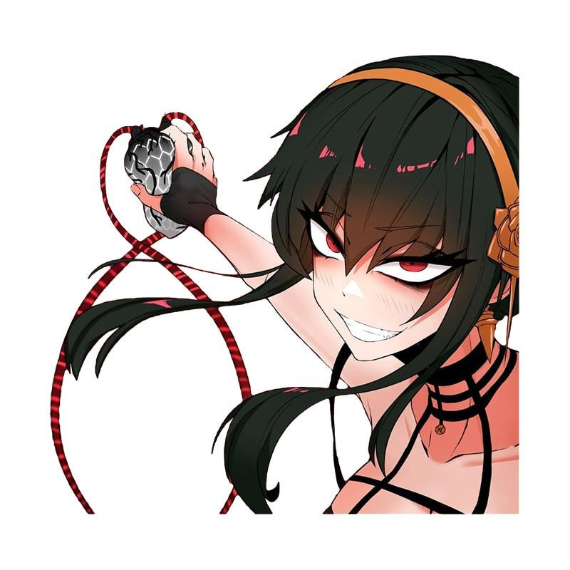 Spy x Family 'Yor Forger | Grinning' Vinyl Car Peeker Sticker