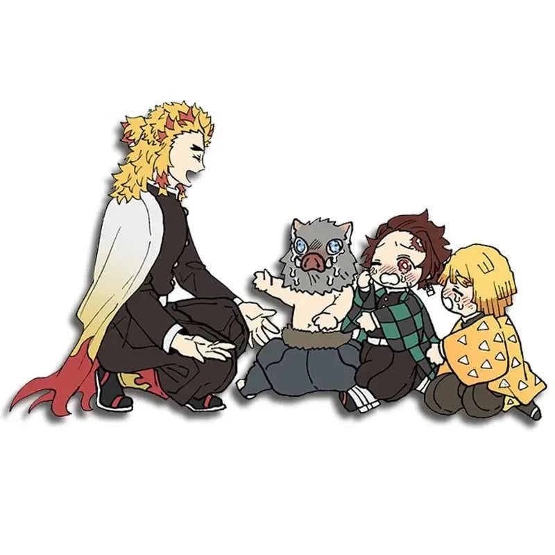 Demon Slayer 'Kyojuro Making Fun of Them' Vinyl Car Sticker