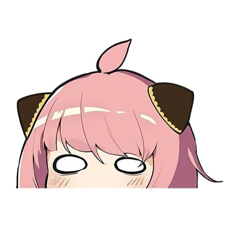 Spy × Family 'Anya Forger | Blank Eyes' Vinyl Car Peeker Sticker