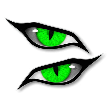 Evil Eyes 'Green' Vinyl Car Sticker