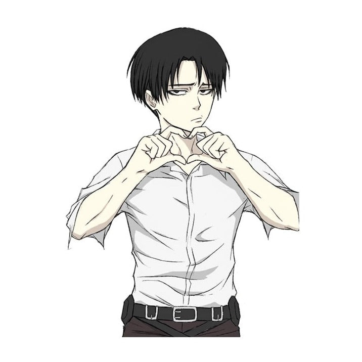 Attack on Titan 'Levi | Hand Heart' Vinyl Car Sticker