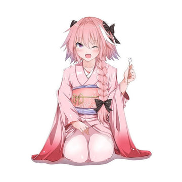 Fate/Apocrypha 'Astolfo | Wearing Pink Kimono' Vinyl Car Sticker