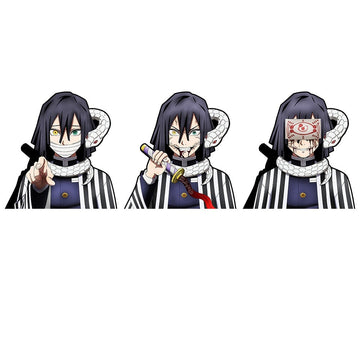 Demon Slayer 'Obanai Iguro' Vinyl Car 3D Motion Sticker