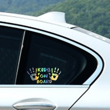 Kids On Board 'Handprint' Vinyl Car Sticker