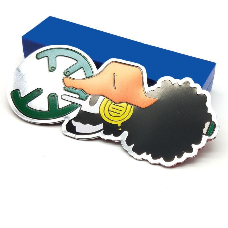 One Piece 'Usopp Logo' Metal Car Sticker