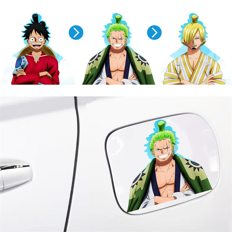 One Piece 'Luffy x Zoro x Sanji' Vinyl Car 3D Motion Sticker