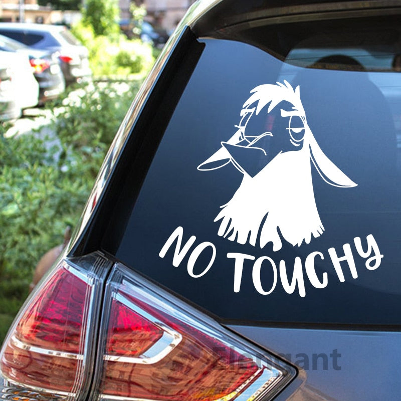 The Emperor's New Groove 'Llama Kuzco | No Touchy' Vinyl Car Sticker