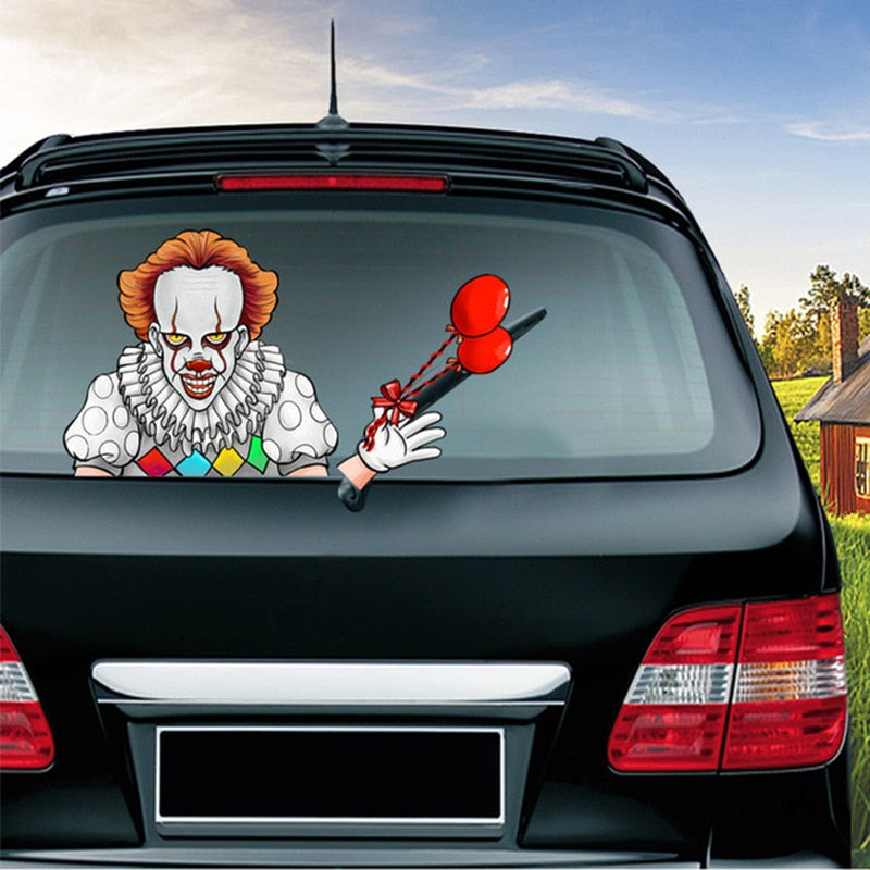 It Clown 'Pennywise | Balloons' Vinyl Car Wiper Sticker