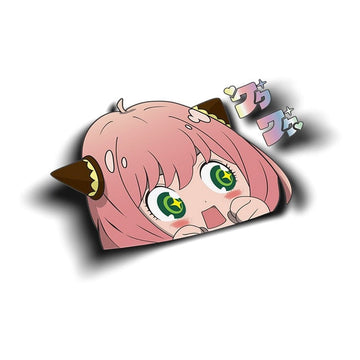 Spy x Family 'Anya | Waku Waku' Vinyl Car Peeker Sticker