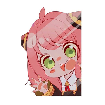 Spy x Family 'Anya | Pressed Face | Shocked' Vinyl Car Peeker Sticker
