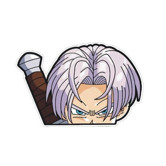 Dragon Ball Z 'Trunks | Fierce' Vinyl Car Peeker Sticker
