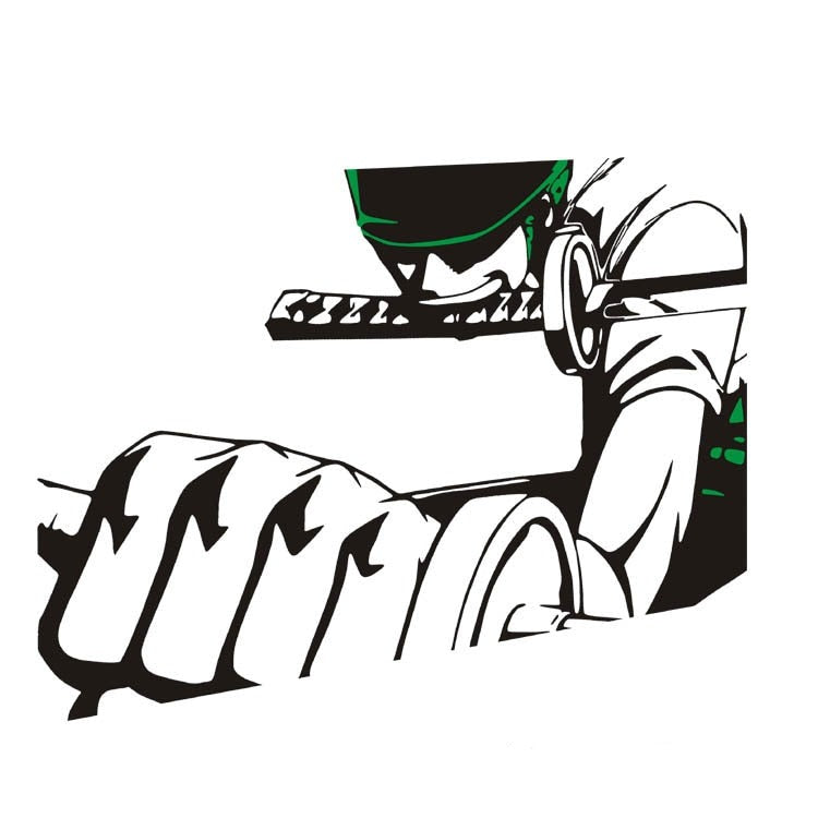 One Piece 'Zoro | Sword In Mouth' Vinyl Car Sticker