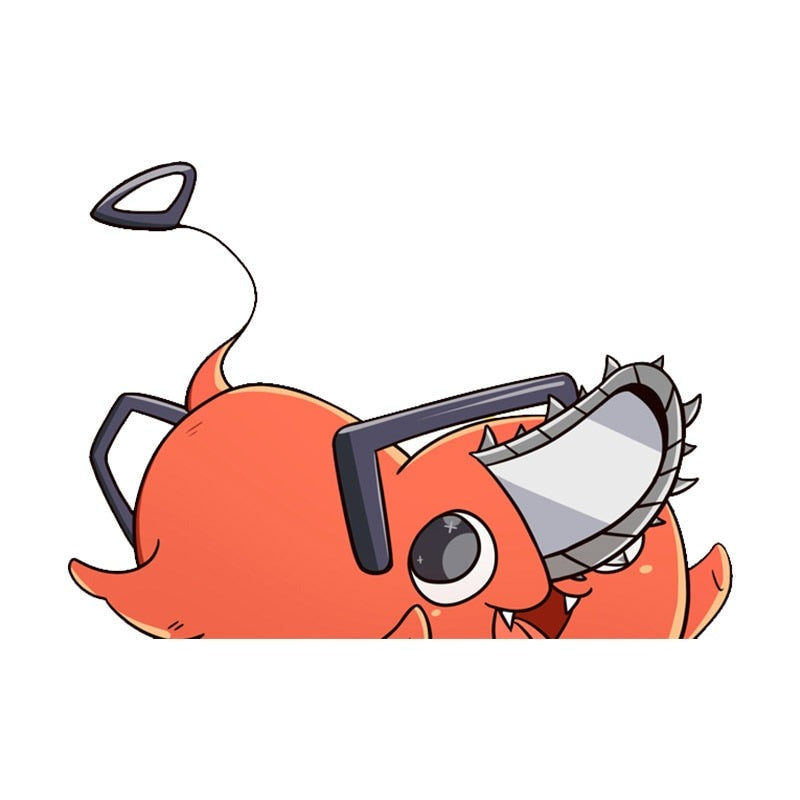 Chainsaw Man 'Pochita | Floating' Vinyl Car Peeker Sticker