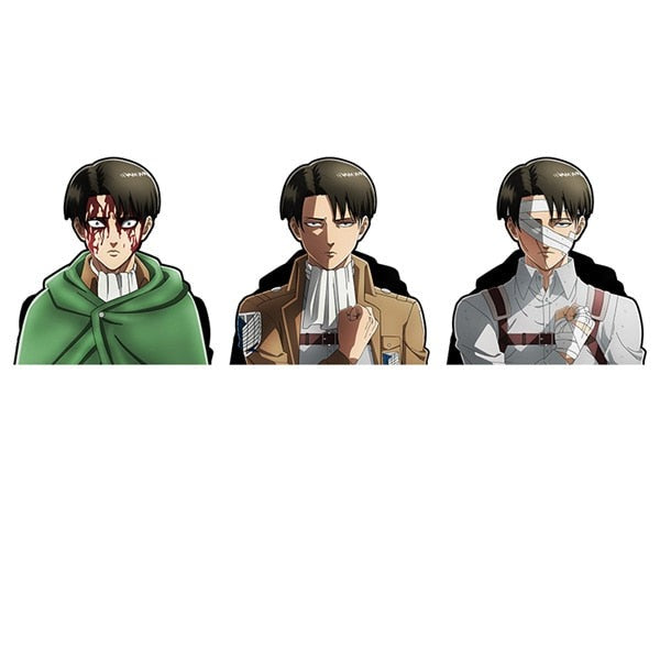 Attack on Titan 'Levi Ackerman | Serious' Vinyl Car 3D Motion Sticker