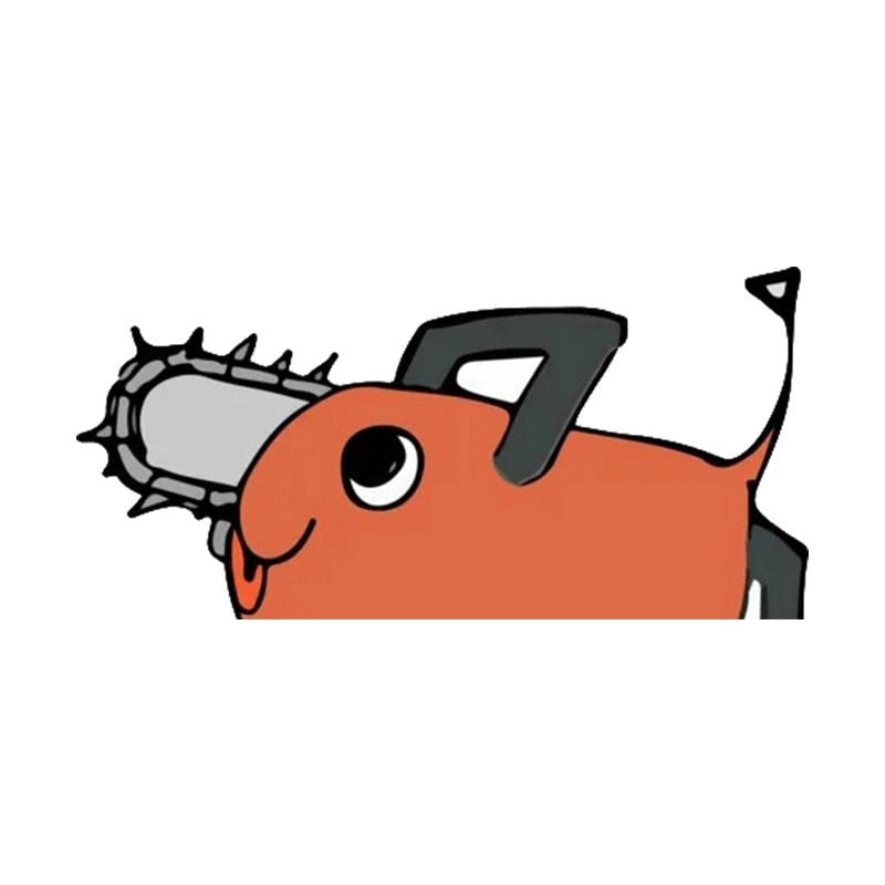 Chainsaw Man 'Pochita | Pouting' Vinyl Car Peeker Sticker