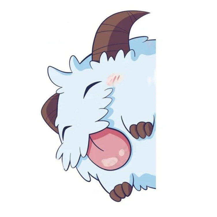 League of Legends 'Poro | Happy' Vinyl Car Peeker Sticker