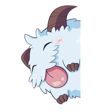 League of Legends 'Poro | Happy' Vinyl Car Peeker Sticker