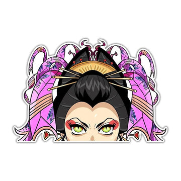 Demon Slayer 'Daki | Warabihime Oiran' Vinyl Car Peeker Sticker