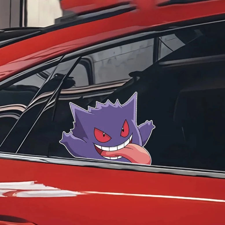 Pokemon 'Gengar | Tongue Out' Vinyl Car Peeker Sticker