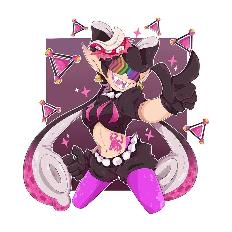 Splatoon 'Callie | Posing' Vinyl Car Sticker