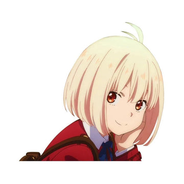 Lycoris Recoil 'Chisato Nishikigi' Vinyl Car Peeker Sticker