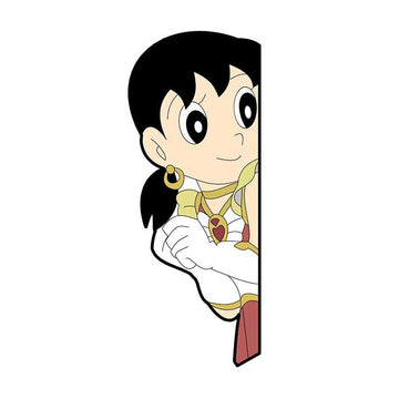 Doraemon 'Shizuka Minamoto | Left' Vinyl Car Peeker Sticker