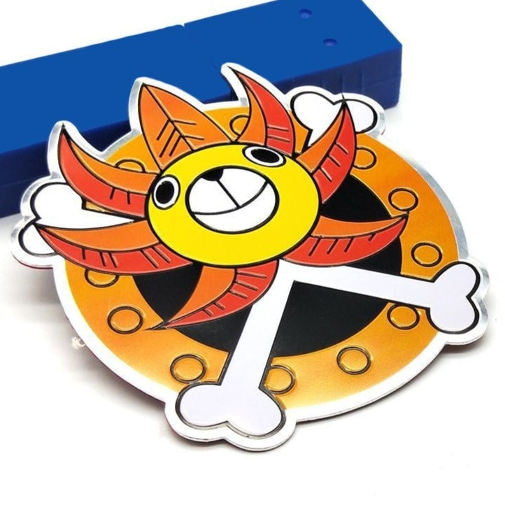 One Piece 'Thousand Sunny Logo' Metal Car Sticker