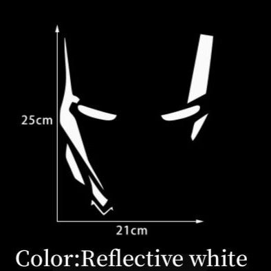 Iron Man 'Mask | Reflective' Vinyl Car Sticker