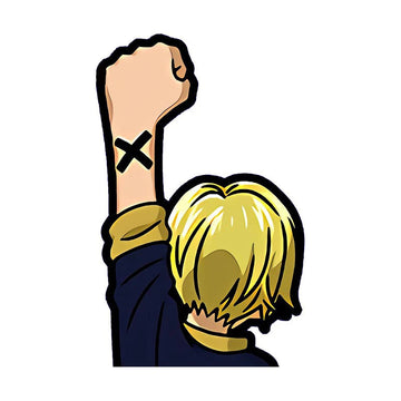 One Piece 'Vinsmoke | Raised Left Fist 1.0' Vinyl Car Sticker