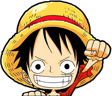 One Piece 'Luffy | Hand Fist' Vinyl Car Peeker Sticker