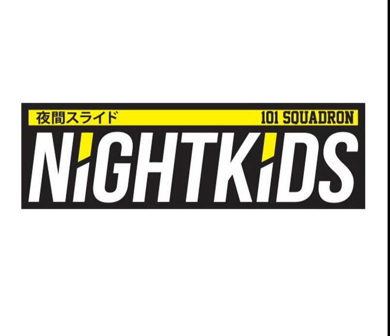 Initial D 'NightKids | 101 Squadron' Vinyl Car Sticker