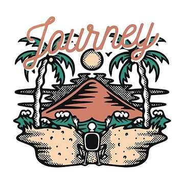 Journey 'Sunrise View' Vinyl Car Sticker